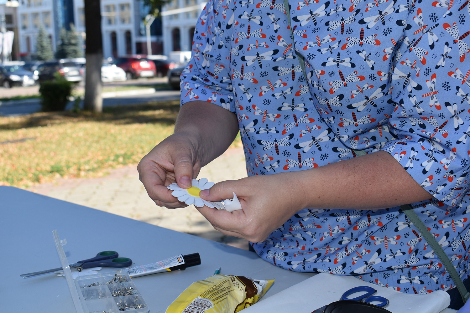 Состоялся мастер-класс «Ромашковое настроение»